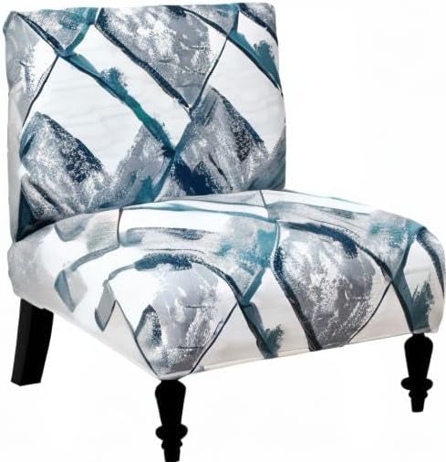 Armless HAOYONG Accent Chair Cover, Stretch Chair Slipcover Printed Slipper Chair Covers Furniture Protector Covers