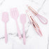 Amosfun 5pcs Mini Kitchen Utensil Set, Kids Kitchen Tools Learning Toy Whisk, Spatula, Tongs, Spoon