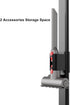 Foho Vacuum Stand Storage Dock for Dyson V7 V8 V10 V11 V12 V15 SV18 SV21, Storage Bracket Stand for Vacuum Cleaner