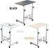 23.6" 66lbs 66 lbs Japard Small Desk on Wheels, Mobile TV Tray Table Rolling Desk for Bed Sofa, Adjustable Height Wide