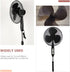 LIFKOME 16 Plastic Fan Blade Leaves, Universal Household Standing Fan Replacement Part with Nut Cover