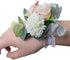 MOJUN Wedding Bridal Wrist Flower Corsage - Pack of 4 Hand Flower for Wedding Planner