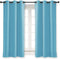 NICETOWN Blackout Curtain for Bedroom, Single Panel, W34 x L63 inches, Teal Blue, Thermal Insulated