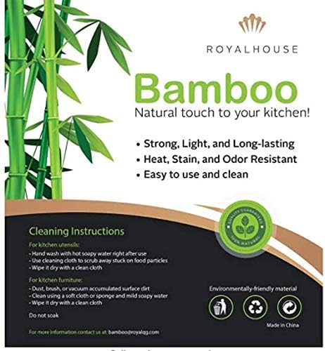 ROYALHOUSE Bamboo Knife Block Holder, In-Drawer Organizer for 7 Knives, Perfect Gift for Home and Chefs