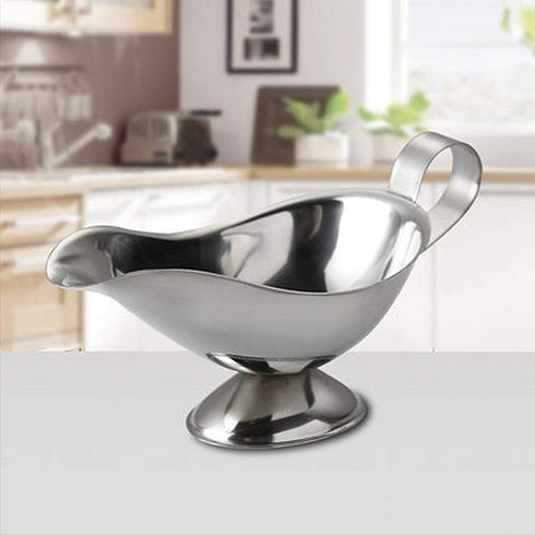 Stainless Steel 3 OZ Gravy Boat Juice Bucket Dish, 3 Pack