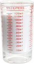 BCnmviku 4 Ounce/120ML Heavy Espresso Measuring Cup Shot Glass, Black Line (1, Red)