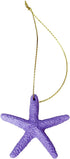 LJY 40 Pieces 2.3 Inches Resin Pencil Finger Starfish with Rope for Christmas Tree Ornaments