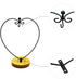 WAJJ Ornament Display Stand for Hanging Glass Terrarium Wood Base Creative Decoration for Home Garden Wedding Party