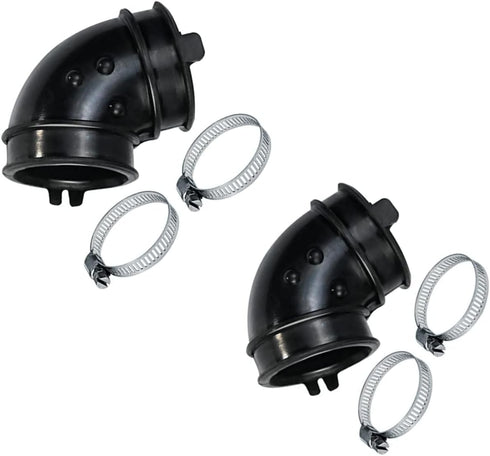 New W10445975 Dishwasher Pump Hose, Compatible with Whirlpool Pumps, Includes Two Hoses and Four Clamps
