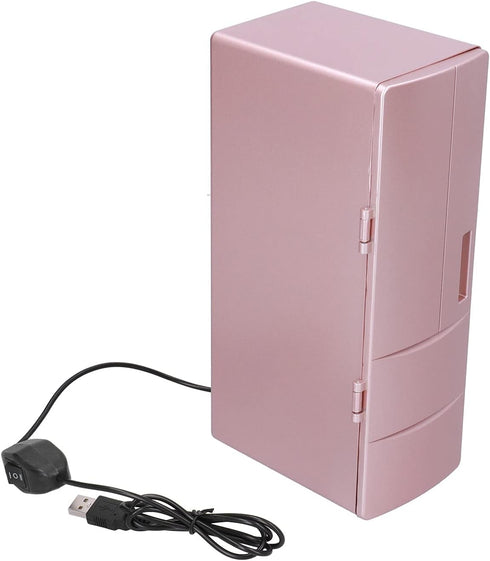 Small Cold Warm Fridge, Mini USB Portable Car Refrigerator for Bedroom Office, Electric Cooler & Warmer