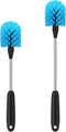 Stainless Steel Water Bottle Brush, Long Handle Scrubbing Brush for Cleaning Bottles, 2 Pack