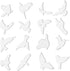 32 Pieces Window Strike Prevention Stickers: Anti-Collision Hummingbird Butterfly Leaf Shapes for Glass