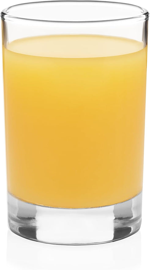 Libbey Fruit Juice Glasses, Heavy Base Glass Drinking Glasses Set of 8,
