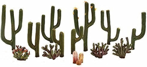 Woodland Scenics Plastic Cactus Plants, 0.5-inch to 2.5-inch