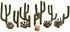 Woodland Scenics Plastic Cactus Plants, 0.5-inch to 2.5-inch