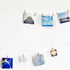 Mini Gold Clothespins - 50pcs Small Natural Wood Clothes Pins with Jute Twine for Photos Display, Gift Wrapping