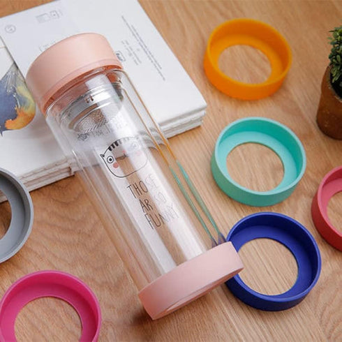 20PCS 65mm Protective Cup Mat Silicone Sleeve, Heat-Resistant Water Bottle Holder Non-Slip Cup Mug Coaster