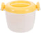 OSALADI 1L Microwave Rice Cooker: Mini Steamer with Keep Warm Function for Soups, Stews, Grains, Oatmeal, Yellow