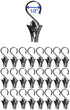 Wallniture Curtain Rod Set for Tapestry, Kids Crafts, Wall Decor with 24 Metal Clips