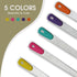 Measuring Spoons Set of 5, Tiny Stainless Steel with Silicone Handle, for Dry or Liquid Ingredients