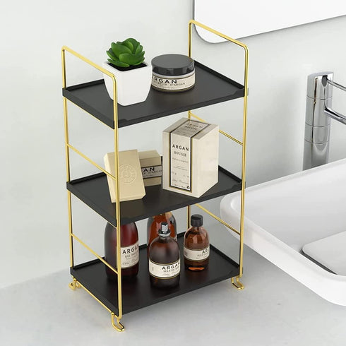kaileyouxiangongsi 3-Tier Countertop Freestanding Organizer Shelf, Bathroom Organizer, Makeup Organizer -Corner Storage