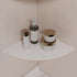 7 inch Small Wall Mounted Floating Corner Shelves Metal Shelf Corner Shelf for Wall Storage, for Speaker, Cable Box
