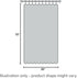 NICETOWN Greyish White Sidelight Door Panel | Room Darkening French Door Thermal Drapery, 25" x 72"