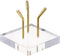 Hipiwe Gold Metal Arm Display Stand Easel with Acrylic Base for Decorative Display of Sphere Crystal Ball, Eggs,