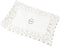 Lace Doilies Paper Rectangular - 100 Pieces, White Square Lace Paper Placemats for Tables, Cake, Baking, Wedding