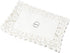 Lace Doilies Paper Rectangular - 100 Pieces, White Square Lace Paper Placemats for Tables, Cake, Baking, Wedding