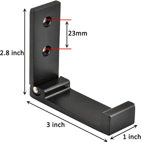 Folding Coat Hooks - Foldable Wall Hooks for Hanging, Pack of 4 Aluminum Alloy Cloth Hanger