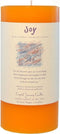 6" x 3" Crystal Journey Herbal Magic Reiki Charged Pillar Candle - Joy