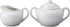 HIC Kitchen 2-Piece Sugar and Creamer Set, Fine Porcelain