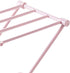 Countertop Dishcloth Drying Rack, 4 Arms Folding Holder for Kitchen Rag Storage, Vertical Stand (Light Pink)