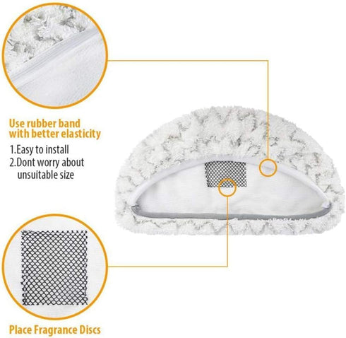 Steam Mop Replacement Pads for Bissell Powerfresh, Compatible with 1940 1440 1544 Series, 2-Pack
