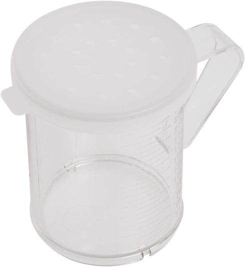 10-Ounce Polycarbonate Dredge with 3 Snap-on Lids, Winware