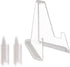 24 Pack Acrylic Coin Display Stand, Clear Mini Easel for Sport Cards, Baseball Cards, Challenge Medals