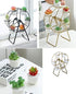 6 Ferris Wheel Plant Stand with Planters Succulent Pots for Home Office Desk Decoration (Black)