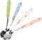 4pcs Bunny Dessert Spoon Set - Espresso, Ice Cream, Asian Soup Spoons, Stainless Steel Rabbit Design, Child Handle