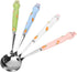 4pcs Bunny Dessert Spoon Set - Espresso, Ice Cream, Asian Soup Spoons, Stainless Steel Rabbit Design, Child Handle