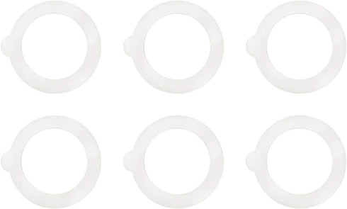 Bormioli Rocco Jar Replacement Gaskets, Set of 6, 3.5’’ Diameter, Food Grade Rubber Sealing Rings