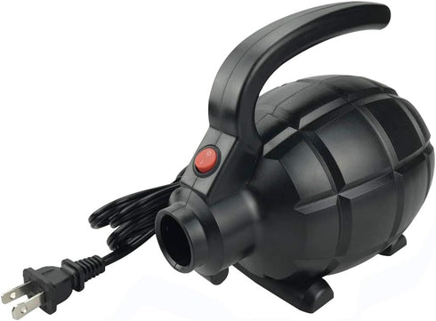 BOMPOW Electric Air Pump for Inflatables, AC (110V), 600W, 20L/min, Black, 4 Detachable Nozzles
