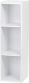 IRIS USA 3-Tier Cubby Storage Bookshelf with Adjustable Shelves, 10" Width Stackable