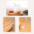 4 Pcs Clear Glass Tea Spoon, Long Handle Stirring Spoon for Coffee, Iced Tea, Cocktail, Dessert