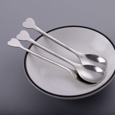 Mini Dessert Spoons Set of 10, 4.5-Inch Stainless Steel Demitasse Spoons for Dessert, Tea, Appetizer