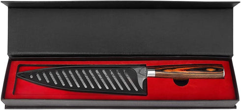 Razor-Sharp Chef Knife, 8-inch High Carbon Stainless Steel Chef's Knife for Home Kitchen & Restaurant, with Sheath &