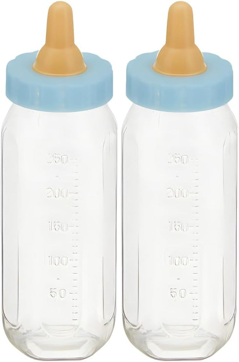 Unique Blue Fillable Baby Bottle Favor - 5" (2 Ct.) - Adorable &