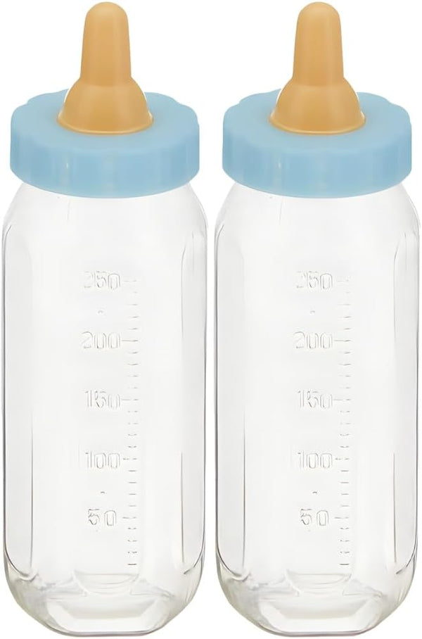 Unique Blue Fillable Baby Bottle Favor - 5" (2 Ct.) - Adorable &