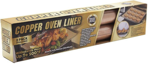 Tekno 2 Pack Copper Oven Liners