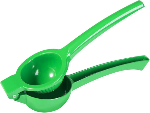 TEZZ Lemon Squeezer - Premium Large Handheld Lime Juicer, Metal Citrus Press Bar Tool, Green